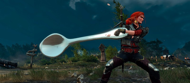 Для The Witcher 3 вышел комичный мод с гигантской ложечкой