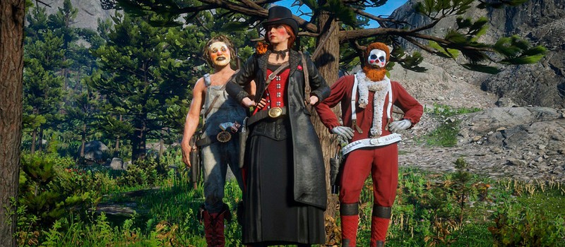 В знак протеста игроки Red Dead Online наряжаются клоунами