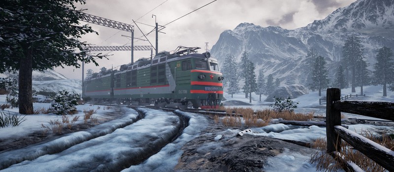 Группа "Кино", мороз и установка деталей в геймплее симулятора Trans-Siberian Railway Simulator