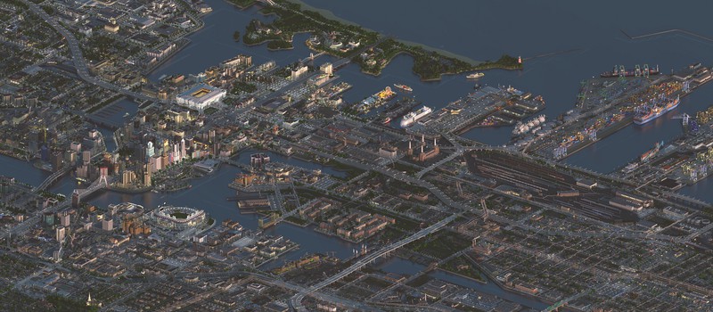 Огромный город Greenfield из Minecraft показали с высоты — похоже на SimCity