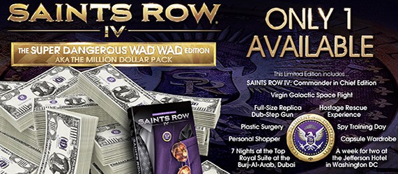 Самая дорогая и редкая коллекционка Saints Row 4 Wad Wad Edition за $1 миллион