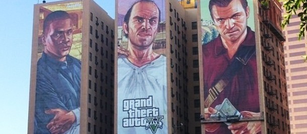 UPD: 20-ти метровая реклама GTA 5 – закончена
