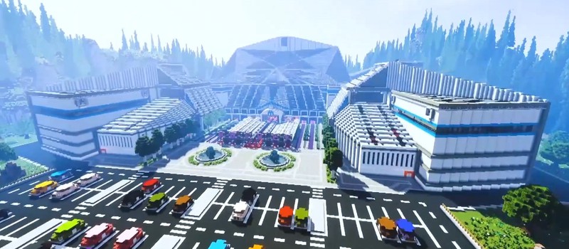 Игрок воссоздал в Minecraft выставку gamescom