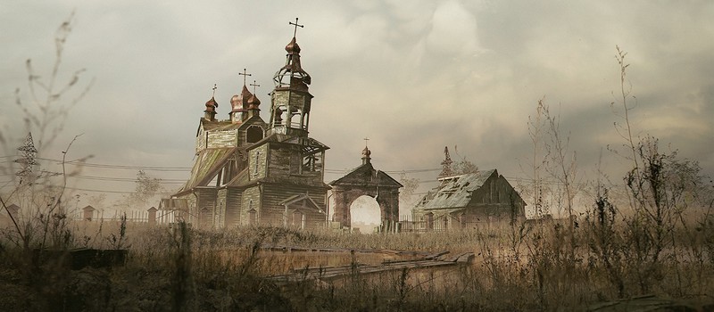 Разработчики S.T.A.L.K.E.R. 2 опубликовали два арта с церковью на болотах