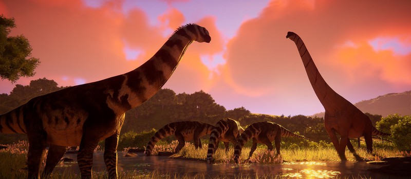 Тираннозавры и мамонты в одном парке развлечений в трейлере тайкуна Prehistoric Kingdom