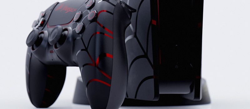 Фанатский дизайн PS5 в стиле Spider-Man: Miles Morales