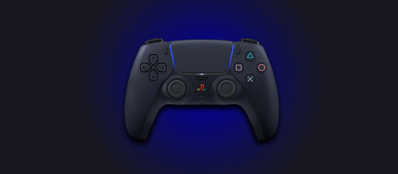 Фото прототипа черного геймпада Dualsense для PS5