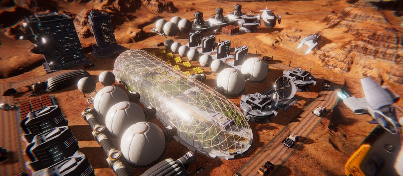 Терраформирование и развитие колонии на Марсе в трейлере стратегии Mars Colony Builder