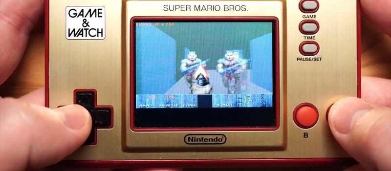 Блогер запустил оригинальную DOOM на Game & Watch от Nintendo
