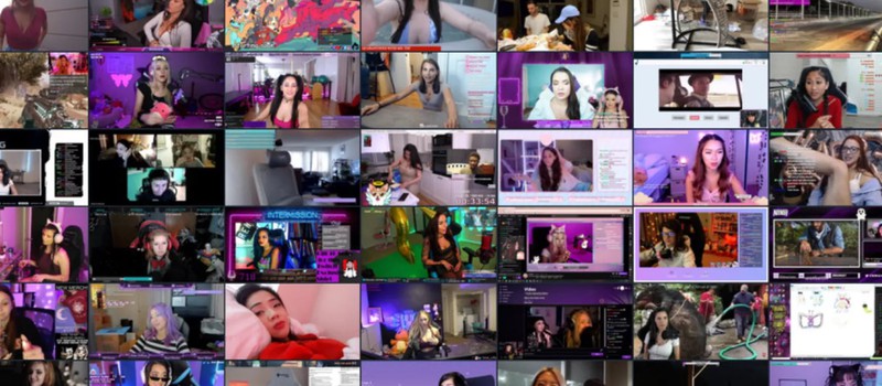 Twitch запретил перенос трансляций на сайт, который собирал стримы  "милых девушек"