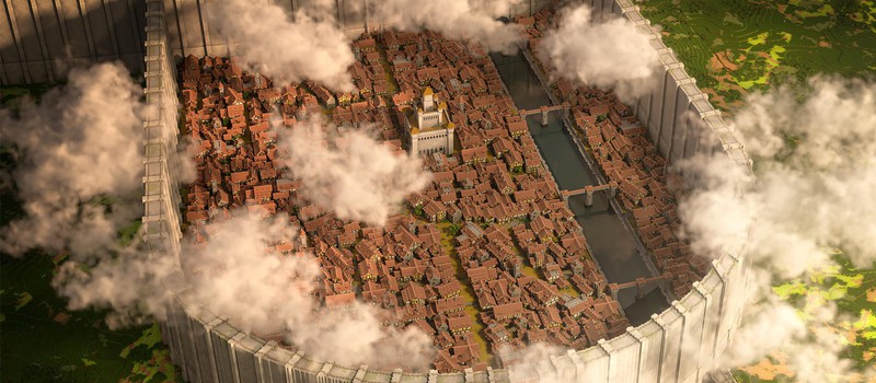 Игроки Minecraft воссоздали город из "Атаки Титанов" в масштабе 1:1