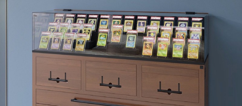 Британская Collectors' Cabinets предлагает витрины и стенды для хранения карточек из настольных ККИ