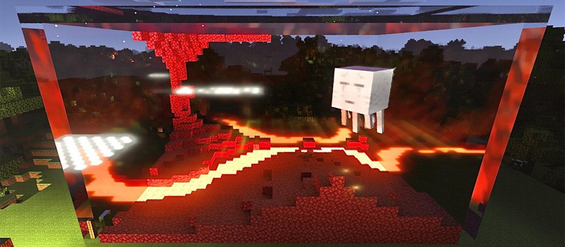 Один фанат Minecraft построил гигантский террариум и посадил в него Гаста