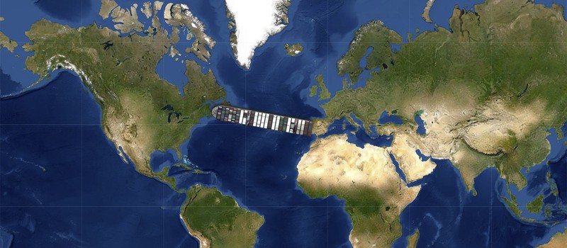 При помощи этого сайта вы можете разместить корабль из Суэцкого канала на своем доме