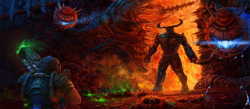 В оригинальной Doom запустили "Змейку"