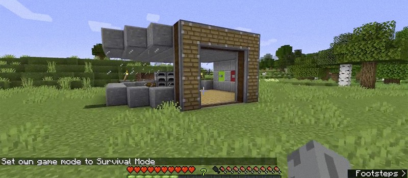 Игрок Minecraft создал дом, который опускается под землю