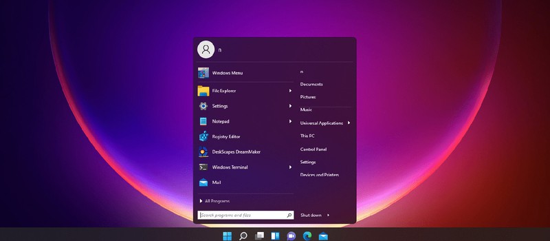 Для Windows 11 вышло приложение, добавляющее традиционное меню "Пуск"