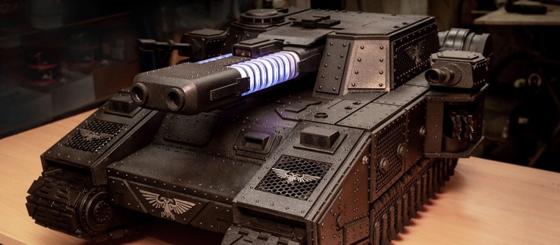 Энтузиаст сделал PC-корпус в форме тяжелого танка из Warhammer 40000