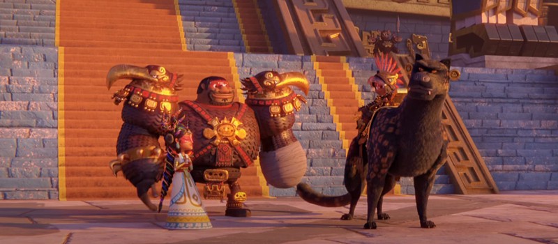 Спасение человечества от гнева богов в первом трейлере мультфильма "Майя и три воина"