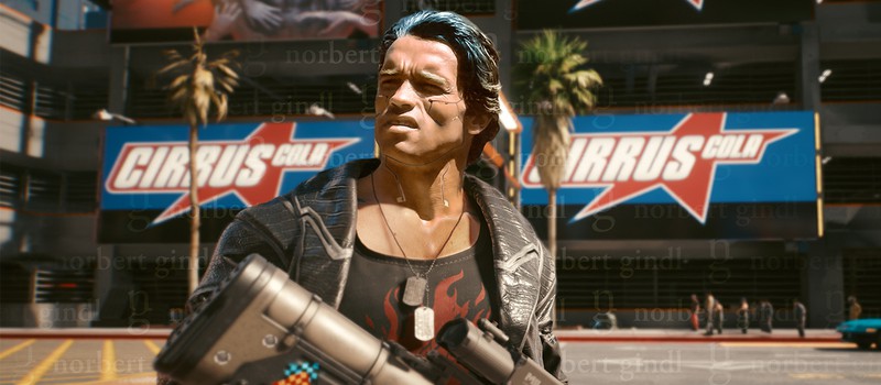 Игрок Cyberpunk 2077 показал Арнольда Шварценеггера в Найт-Сити
