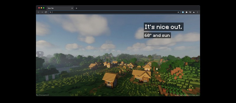 Фанат Minecraft выпустил расширение для Chrome, показывающее сцены из игры на основе местной погоды