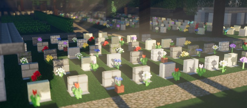 Игрок Minecraft показал кладбище, где каждое надгробие — это одна из его смертей