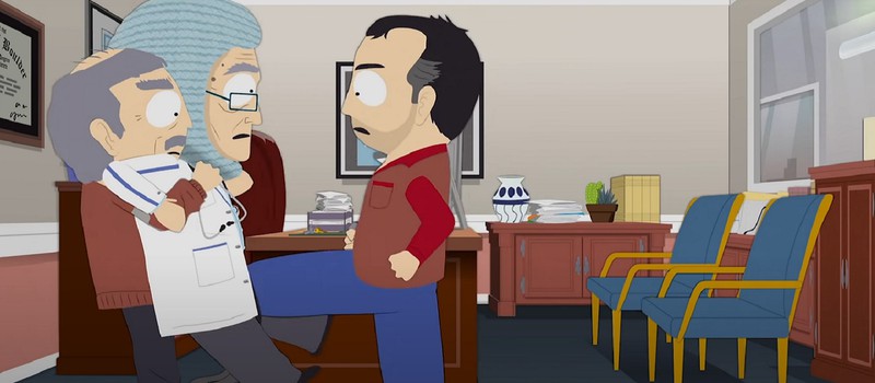 Ударь его по яйцам, сынок — Стэн и его отец у доктора в сник-пике полнометражки South Park: Post Covid