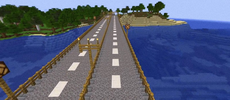 Игрок Minecraft потратил 5 лет на строительство 10-километрового шоссе в игре