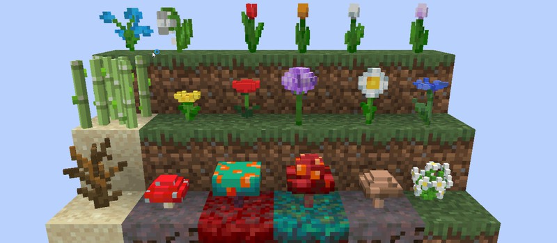 Энтузиаст выпустил для Minecraft мод с объёмными текстурами растений