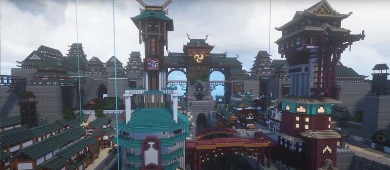 Энтузиаст воссоздал в Minecraft город Куган из Final Fantasy XIV