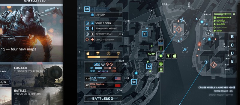 Приложение Battlefield 4 Commander для планшетов выйдет в Ноябре