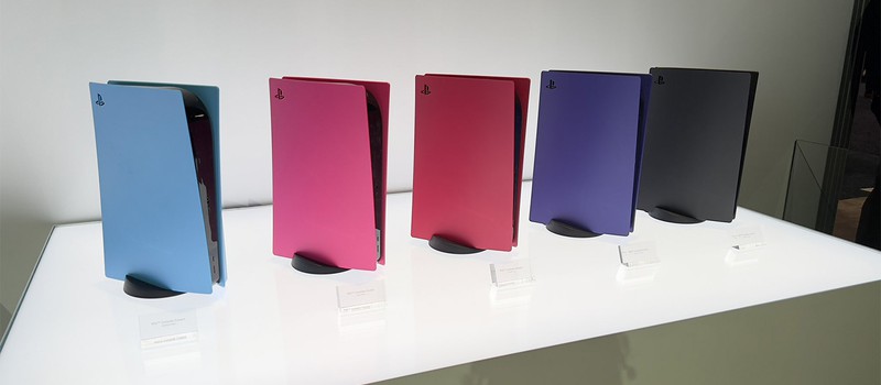 Вот как выглядят новые цветные боковые панели PS5 живьем
