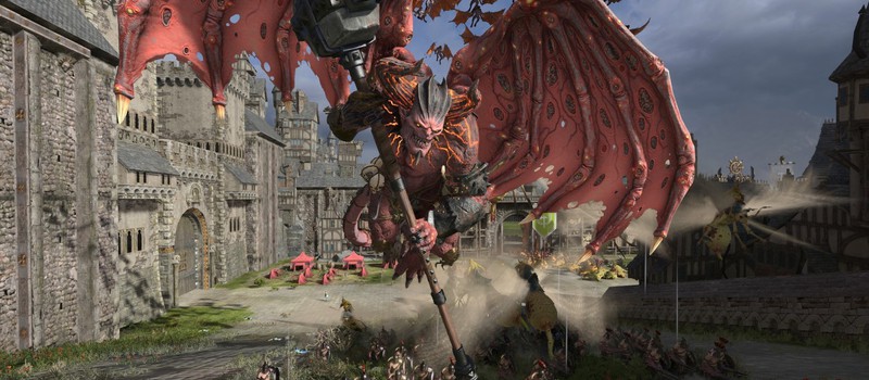Кастомизация Принца Хаоса и сражения с людьми и орками в геймплее Total War: Warhammer 3