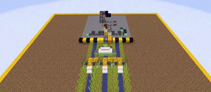 Игрок Minecraft построил в игре рабочую версию комбайна для уборки тростника