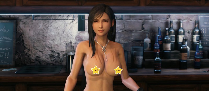 Ремейк Final Fantasy VII получил первый голый мод, раздевающий Тифу