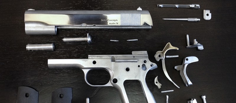 Первый металлический пистолет, напечатанный на 3D принтере успешно прошел тест