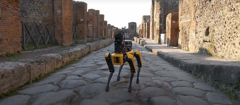 Не пытайтесь разграбить Помпеи — их охраняет робот-пес Spot от Boston Dynamics
