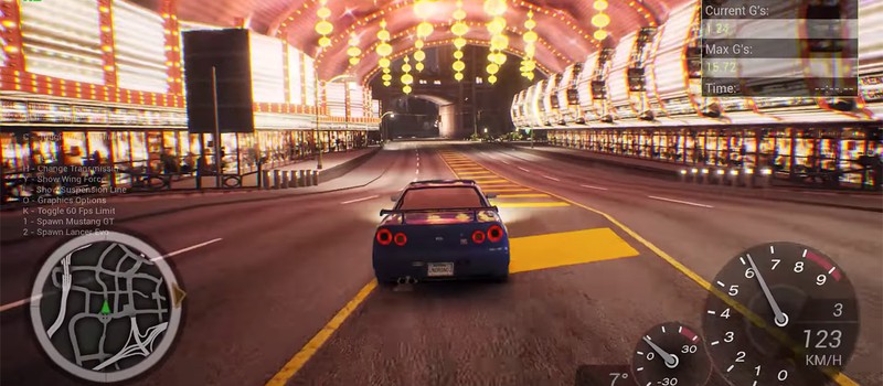 Энтузиаст создает полноценный ремейк Need for Speed Underground 2 на Unreal Engine 4