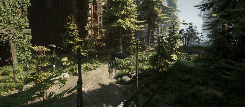 Прогулка по постапокалиптическму городу на Unreal Engine 5