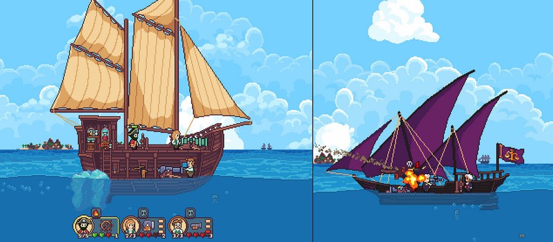 Пиксельные пираты в трейлере Seablip — ролевой игры в духе Stardew Valley и FTL от разработчика-одиночки