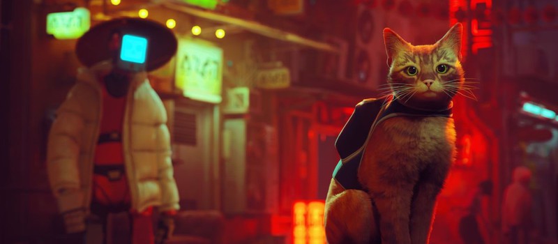 Кошка бродит по футуристичному городу в геймплее Stray