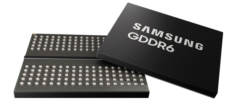 Samsung будет производить память GDDR6 для видеокарт нового поколения с пропускной способностью 24 Гбит/с