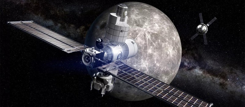 Строительство лунной орбитальной базы NASA на новом видео