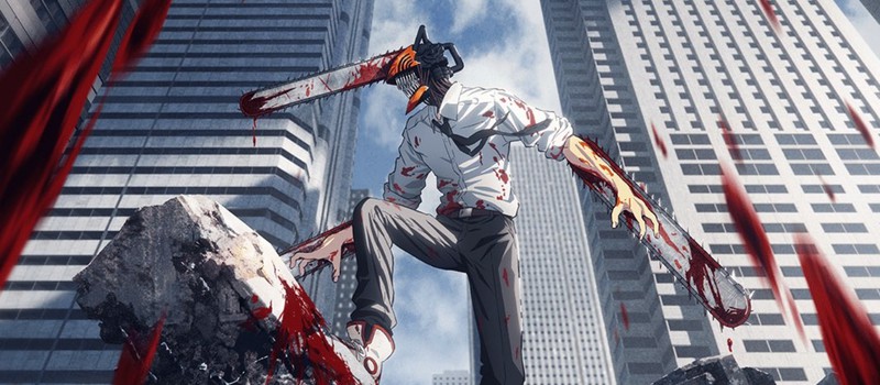 Новый кровавый трейлер аниме "Человек-бензопила"