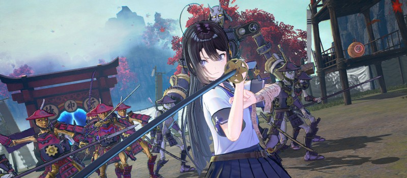 Рассечение врагов катаной в трейлере главной героини Samurai Maiden