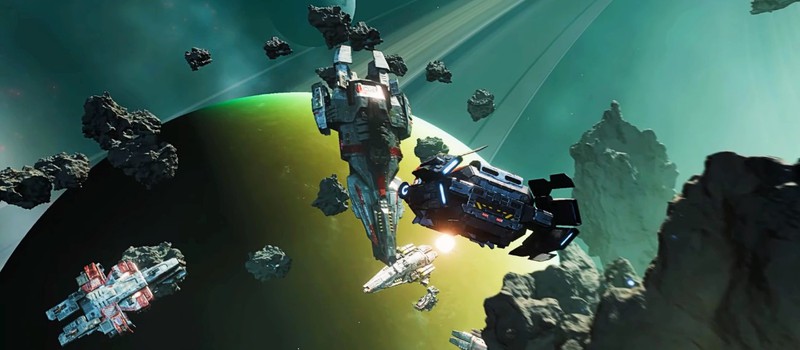 Новый корабль в трейлере космической стратегии Falling Frontier