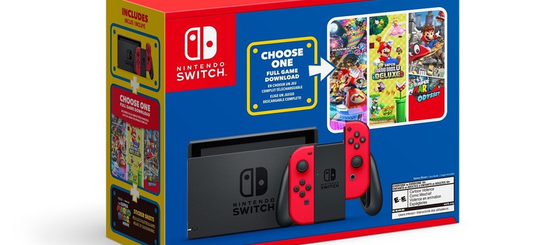 10 марта Nintendo выпустит бандл Switch с одной игрой про "Марио" на выбор и наклейками из грядущего фильма