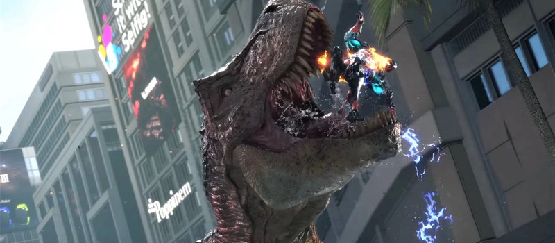 Более 40 минут уничтожения толп динозавров в геймплее Exoprimal