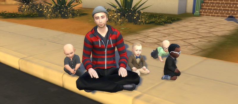 Забавный баг добавил в The Sims 4 растягивающихся младенцев