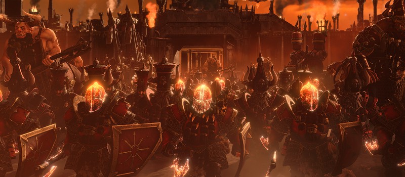 Адский паровозик и легендарный лорд Дражоат Пепельный в геймплее гномов Хаоса из Total War: Warhammer 3